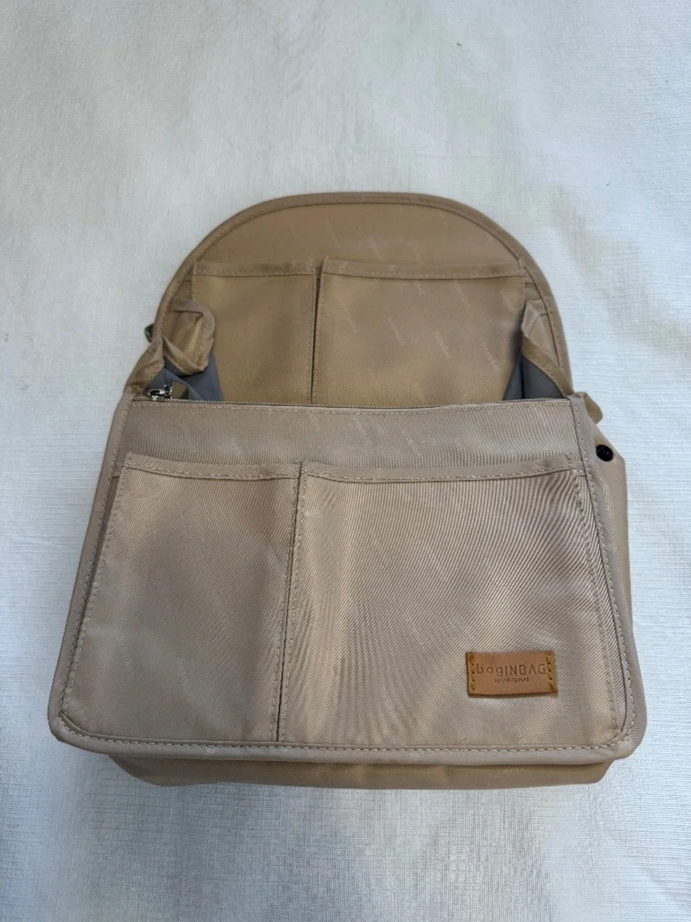 Tan Everyday Backpack Organizer